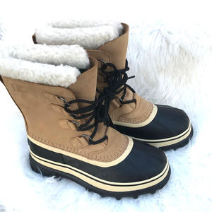 Sorel Women’s Caribou Winter Boots Brown (Buff)-7